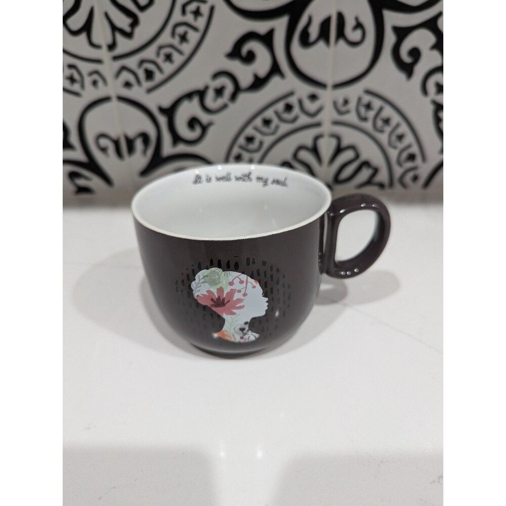 Hallmark Mahogany Coffee Mug It Is Well With My Soul Christian Beautiful